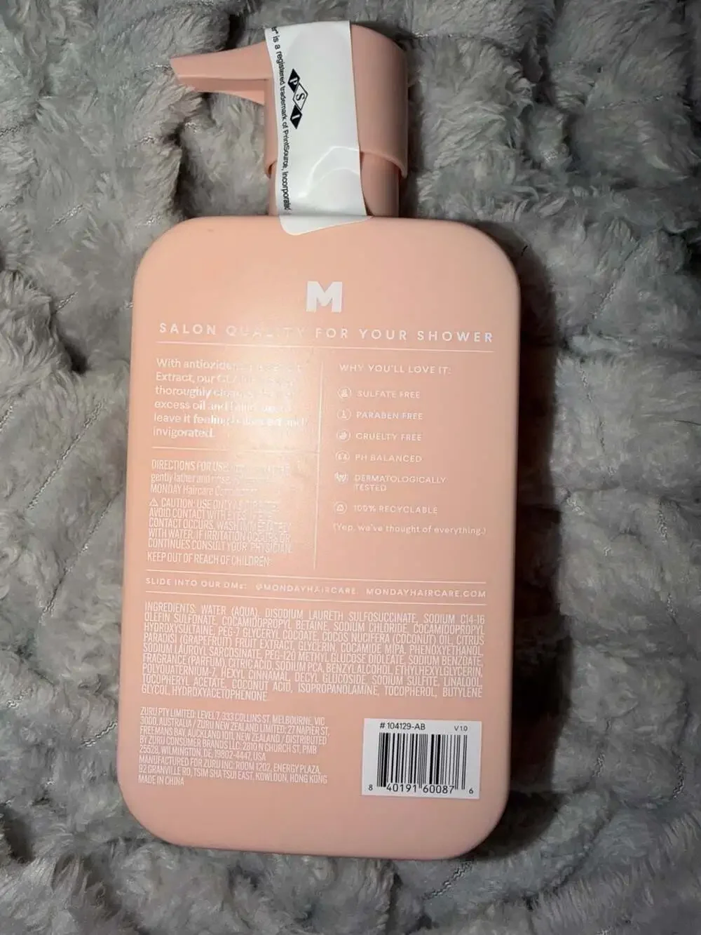 MONDAY Haircare Clarify + Grapefruit Extract Shampoo 12 fl oz